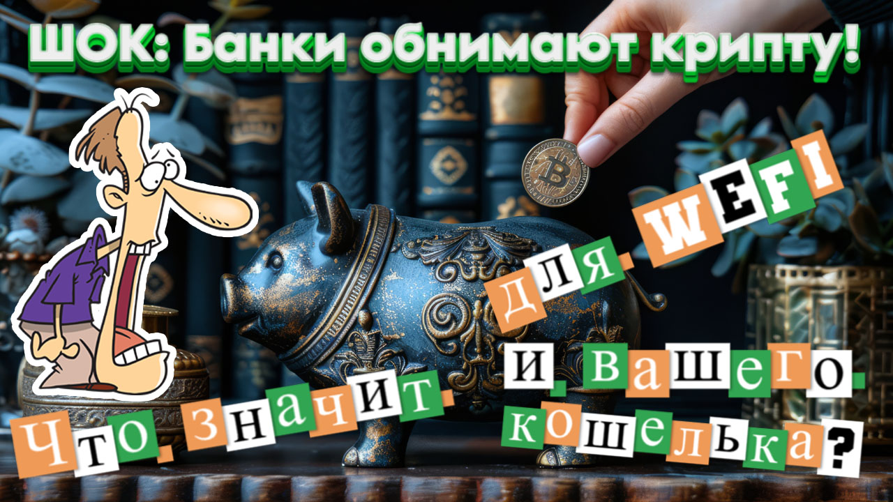 ШОК: Банки обнимают крипту! Что значит для WeFi и вашего кошелька? ШОК: Банки обнимают крипту! Что значит для WeFi и вашего кошелька?